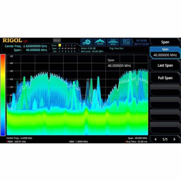 리골 RSA5000용 Rigol RSA5000-B40 실시간 대역폭을 40MHz로 업그레이드