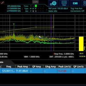 리골 Rigol RSA3000E-EMI - RSA3000E 스펙트럼 분석기를 위한 EMI 분석 옵션
