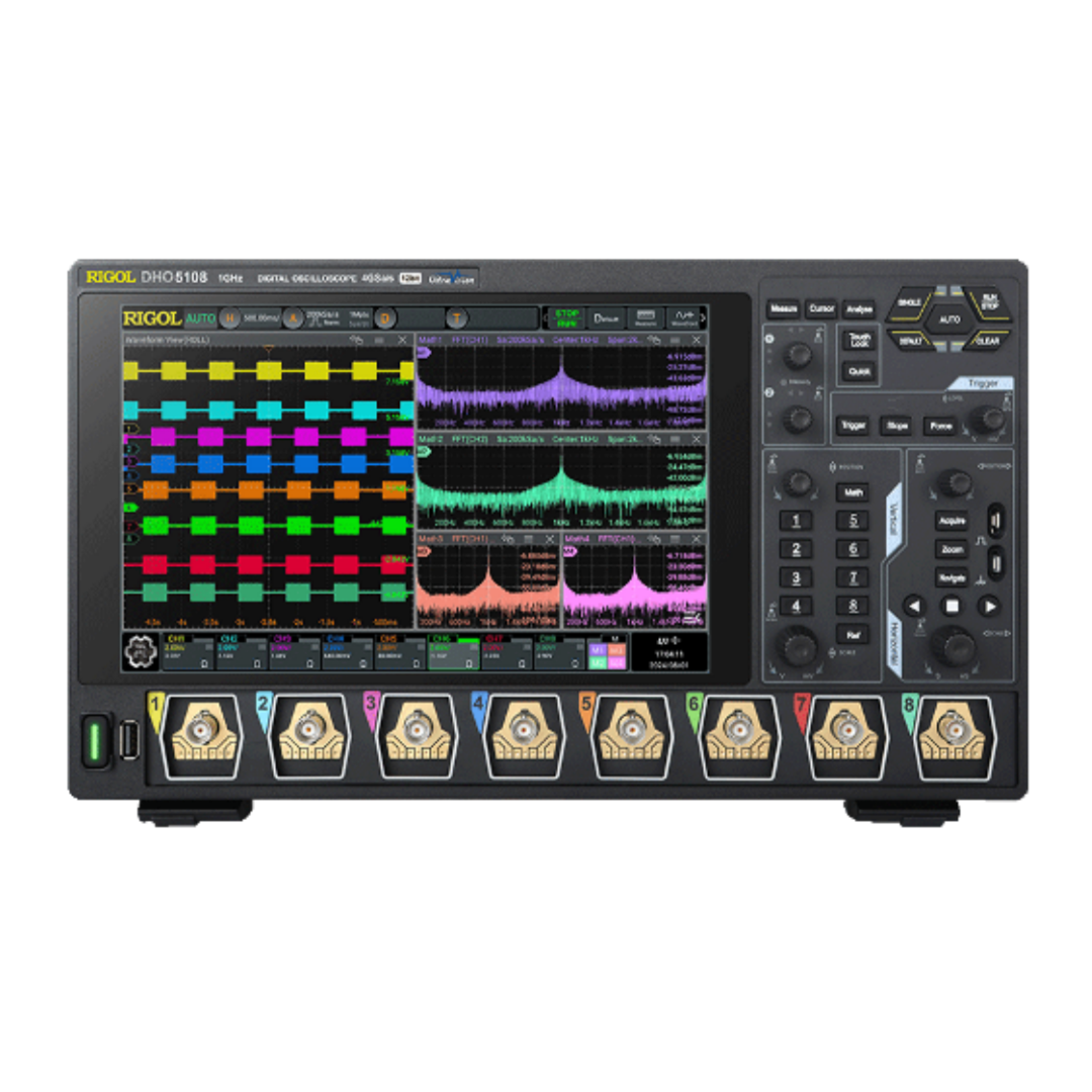 RIGOL 리골 DHO5108 1GHz 8채널 오실로스코프 3상전력분석