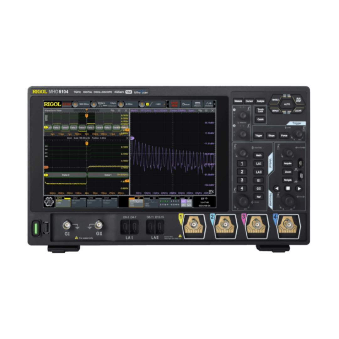 RIGOL 리골 MHO5104 1GHz 4채널 오실로스코프 로직분석기 함수발생기 내장