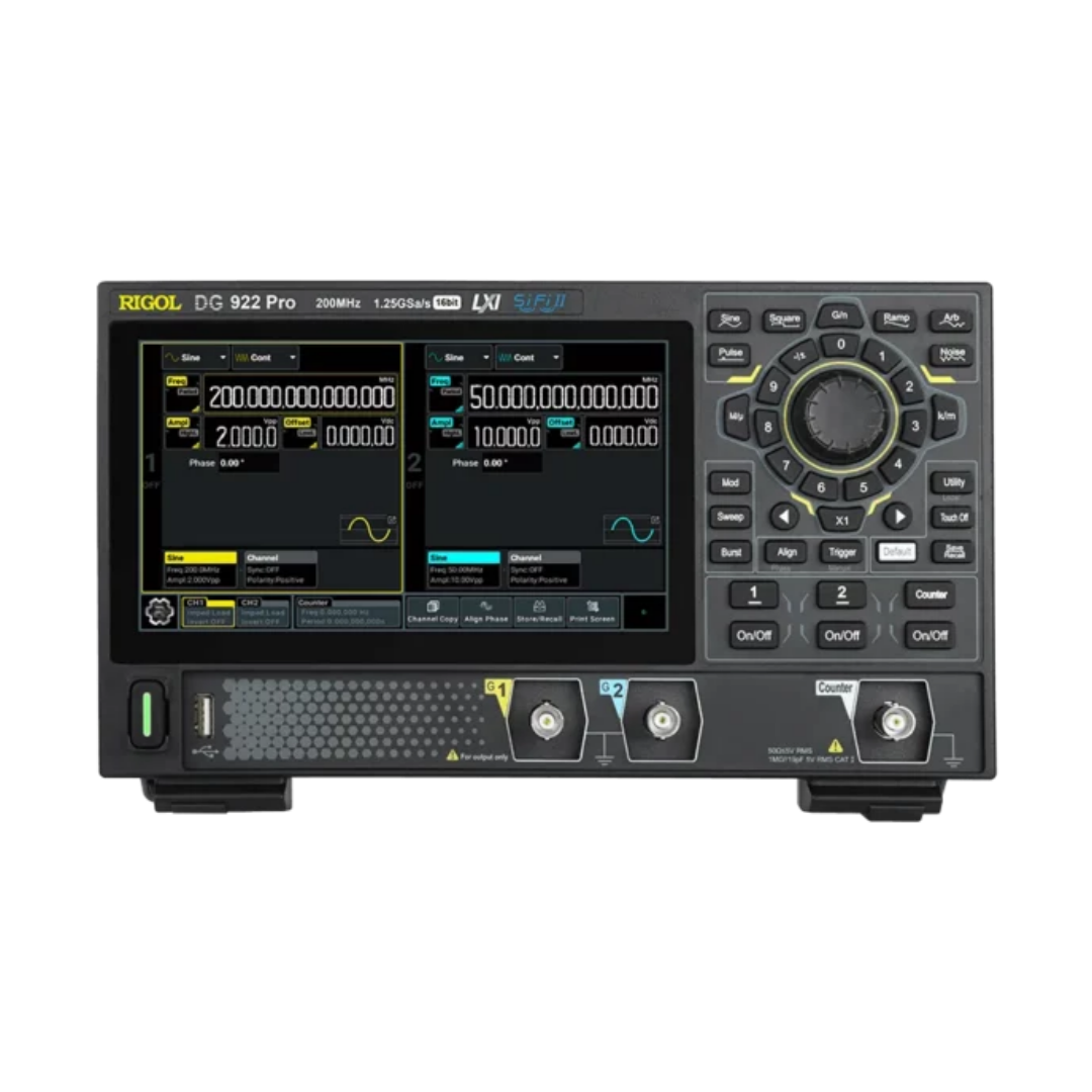 RIGOL DG922 PRO 200MHz 1.25Gsa/s 16비트 2채널 임의파형 / 함수발생기