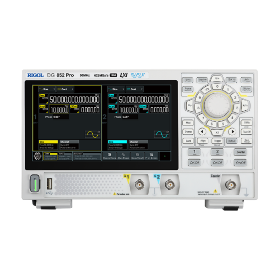RIGOL DG822 PRO 25MHz 625Msa/s 16비트 2채널 임의파형 / 함수발생기